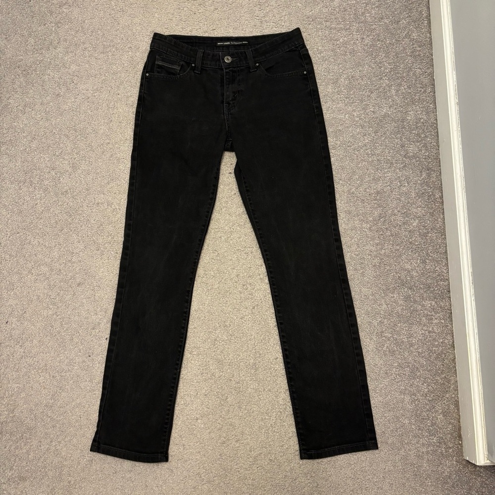 Levi's Women's Black Mid Rise Skinny Jeans